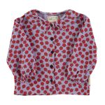 Blusa malva con manzanas
