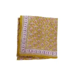 Foulard imprimé "Fleurs Indiennes" Amaia rose corail - Imagen 2