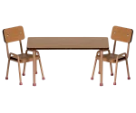 Conjunto de mesa y silla, Ratón - Polvo oscuro