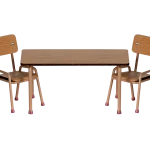 Conjunto de mesa y silla, Ratón - Polvo oscuro