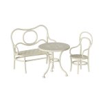 Muebles de metal - Ratoncitos - Pequeño - Blanco (A 8.5cm)