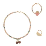 Conjunto de joyas de cerezas