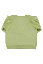 Fitted sweatshirt Light green - Imagen 2