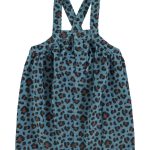 Dress Blue Animal Print