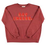 Sweatshirt Bordeaux "Say Cheese"