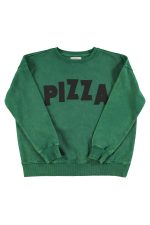 Sweatshirt green ¨pizza¨ print