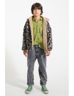 Jacket Ecru Animal Print - Imagen 3