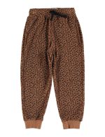 Jogging Pants Brown Animal Print