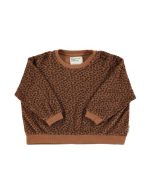 Sweatshirt Brown Animal Print