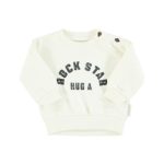 Sweatshirt Ecru "Rock Star"baby