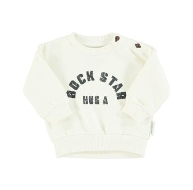 Sweatshirt Ecru "Rock Star"baby