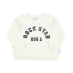 Sweatshirt Ecru "Rock Star"