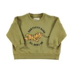 Sweatshirt Olive Tiger Print