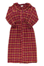 Long dress pink checkered