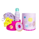 Set de espuma de ducha y accesorios "Fun Bath Box" - Donuts