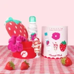 Set de espuma de ducha y accesorios "Fun Bath Box" - Fresa - Imagen 3