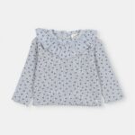 Camiseta bb Acanalada Flores