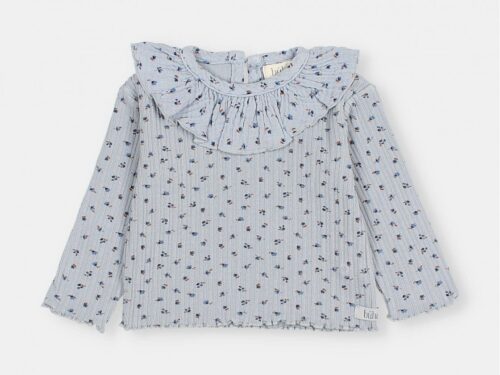 Camiseta bb Acanalada Flores