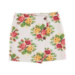 Short Skirt Multicolor Flowers