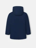 Abrigo kids capucha bolsillos azul marino - Imagen 2