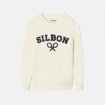 Sudadera kids raqueta media crema