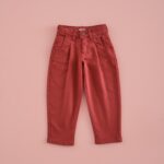 Pantalón Momfit Rojo Candy