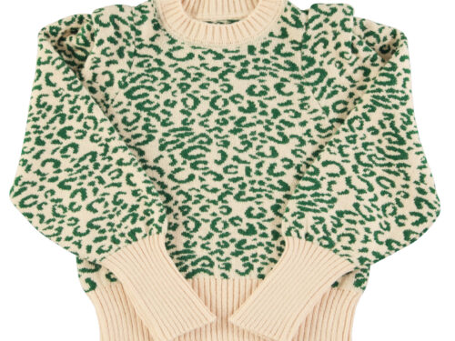 Sof Sweater Green & Ecru