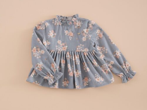 Blusa Peplum Micropana Bouquet
