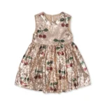 Vestido Brillos Cerezas