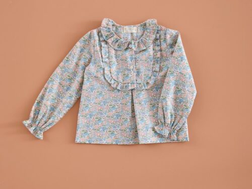 Camisa Pechera Liberty Flor Cheval