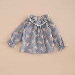 Camisa Cuello Volante Micropana Bouquet