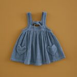 Pichi Corazones Pana Azul Acero