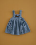 Pichi Corazones Pana Azul Acero