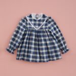 Vestido Tartán Azul Tinta