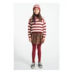 Jersey de lana a rayas | Burdeos - Imagen 2