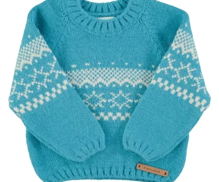 Jersey jacquard Turquesa